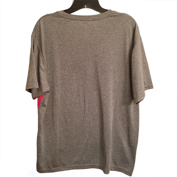 Chicago Blackhawks Jersey Tee Shirt NHL Women’s Gray Black Red XL - Picture 2 of 6